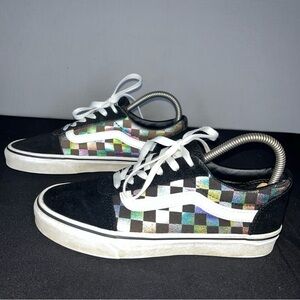 Vans Ward Multicolor Checkered Sneakers Size 7.5